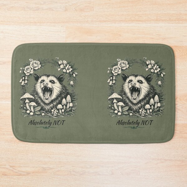 Item preview, Absolutely NOT Funny Opossum; Vintage Floral Cottagecore T-Shirt designed and sold by MyWellbeing26.