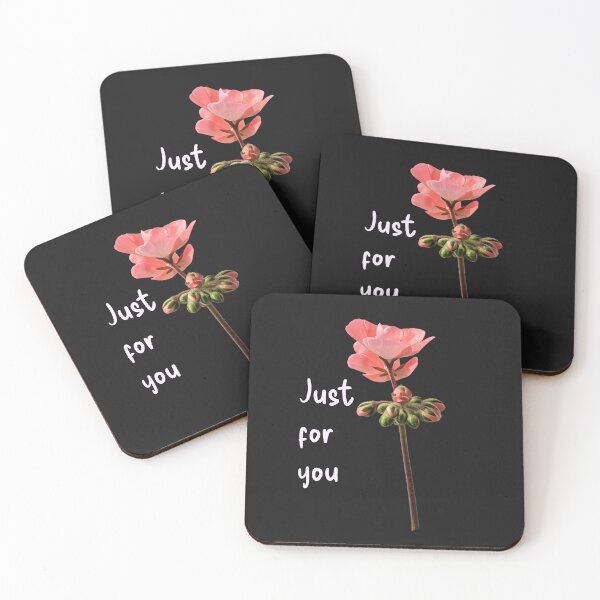 Item preview, Just for You Pink Flower Romantic Floral Design designed and sold by IrynaLineArt.
