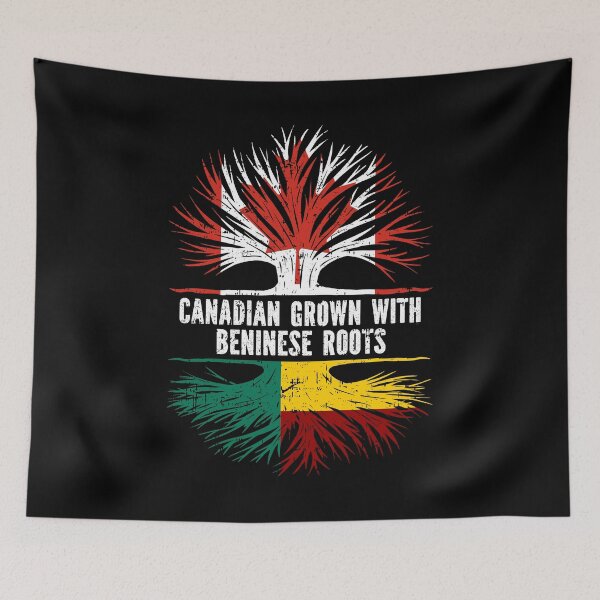 Item preview, Canadian Grown with Beninese Roots Canada Flag designed and sold by CosmoKitsch.