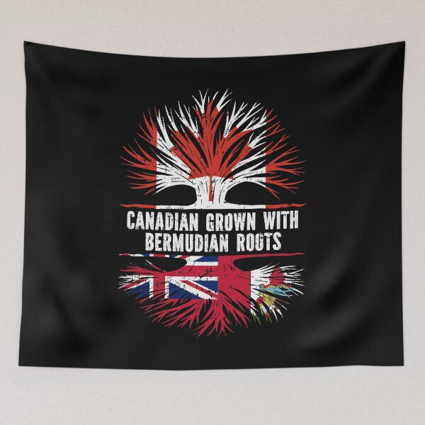 Item preview, Canadian Grown with Bermudian Roots Canada Flag designed and sold by CosmoKitsch.