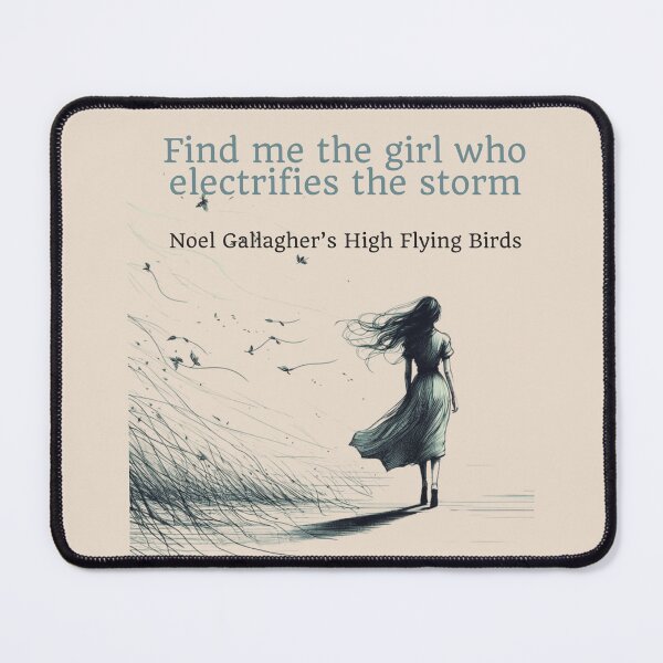 Item preview, Riverman Noel Gallagher's high flying birds fan art designed and sold by Etaipal.