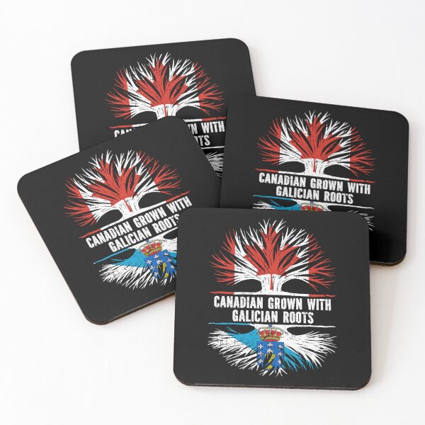 Item preview, Canadian Grown with Galician Roots Canada Flag designed and sold by CosmoKitsch.