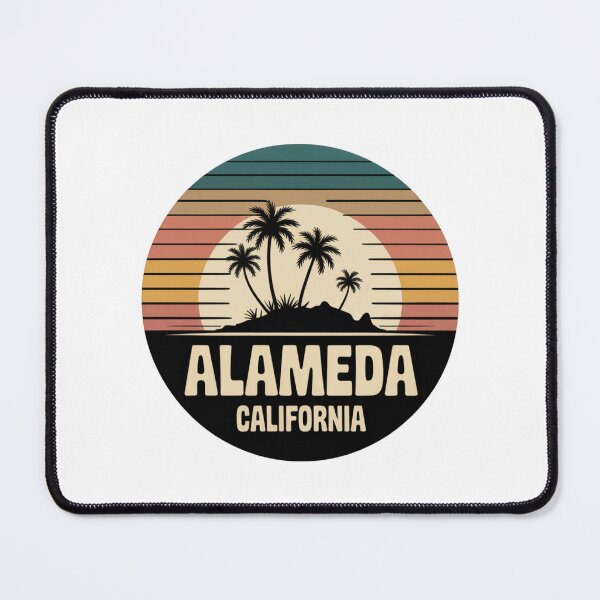 Item preview, Alameda California: Retro Sunset Palm Trees Vintage Design designed and sold by CircinusStore.