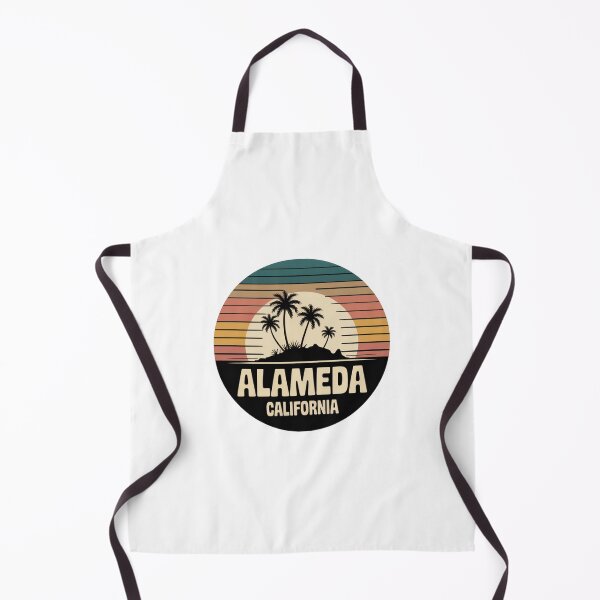 Item preview, Alameda California: Retro Sunset Palm Trees Vintage Design designed and sold by CircinusStore.