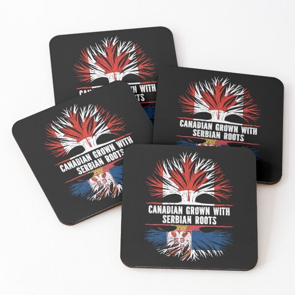 Item preview, Canadian Grown with Serbian Roots Canada Flag designed and sold by CosmoKitsch.