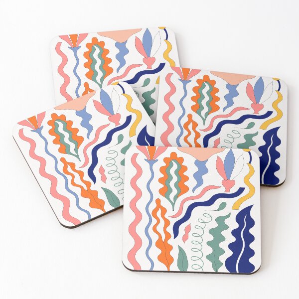 Item preview, Whimsical Abstract Botanical Shapes | Mid Century Modern Organic Forms | Minimalist Wall Art designed and sold by zenarty design.