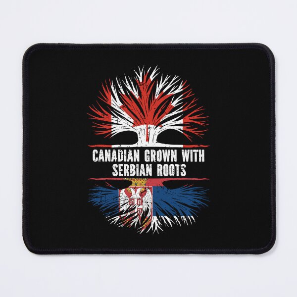 Item preview, Canadian Grown with Serbian Roots Canada Flag designed and sold by CosmoKitsch.
