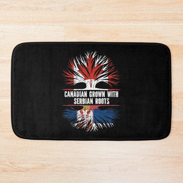 Item preview, Canadian Grown with Serbian Roots Canada Flag designed and sold by CosmoKitsch.
