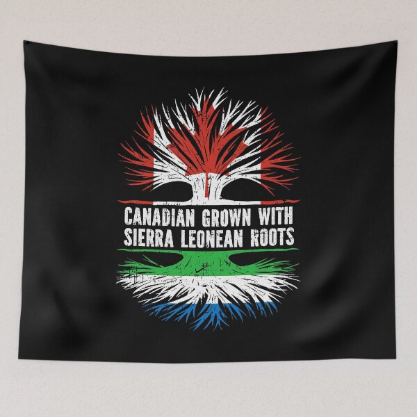 Item preview, Canadian Grown with Sierra Leonean Roots Canada Flag designed and sold by CosmoKitsch.