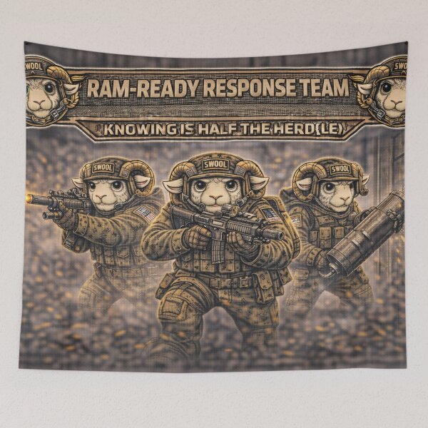 Item preview, Ram-Ready Response Team – Sheep-I Joe Breach Squad Parody designed and sold by Thpoar.