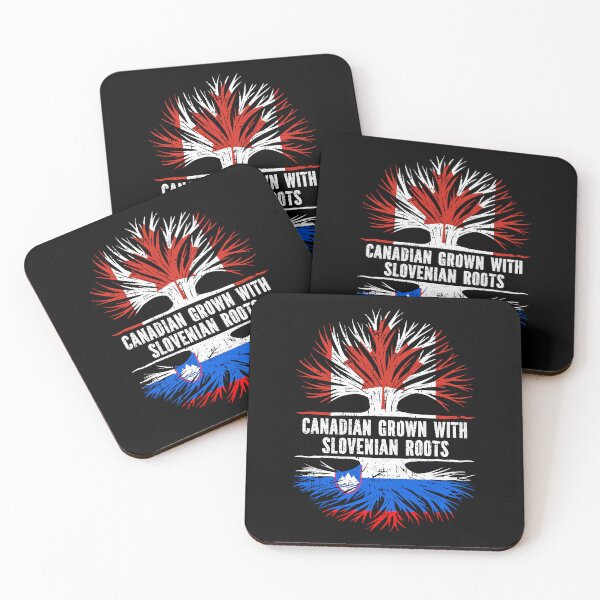 Item preview, Canadian Grown with Slovenian Roots Canada Flag designed and sold by CosmoKitsch.