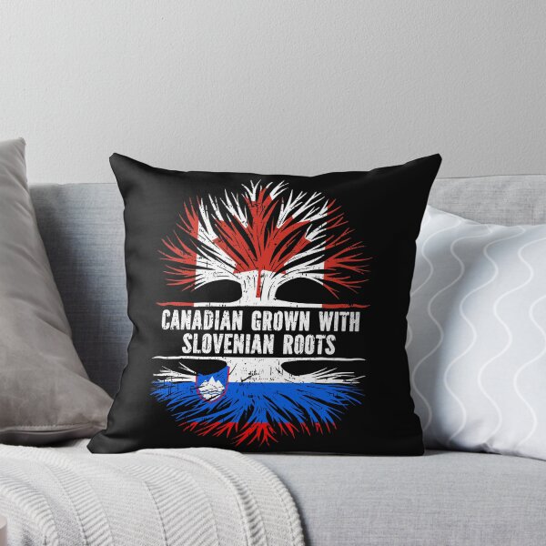 Item preview, Canadian Grown with Slovenian Roots Canada Flag designed and sold by CosmoKitsch.