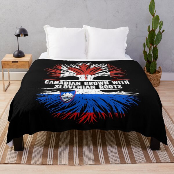 Item preview, Canadian Grown with Slovenian Roots Canada Flag designed and sold by CosmoKitsch.