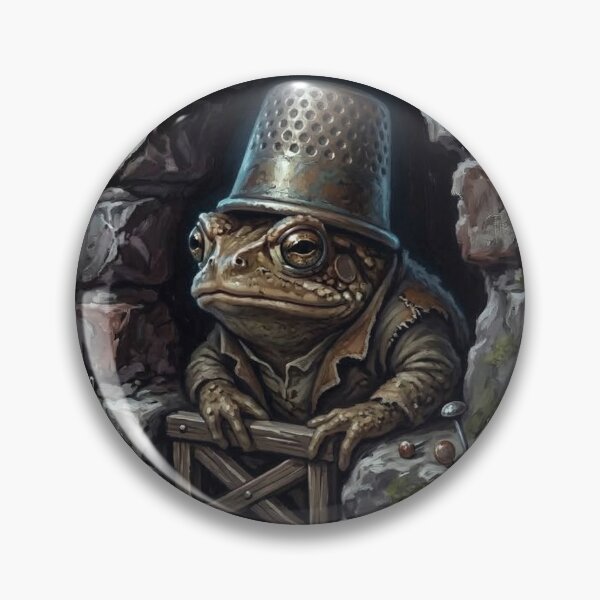 Item preview, Gritty Toad Watchman in Brick Wall Crevice Illustration - Urban Alleyway Aesthetic designed and sold by Englandbear.