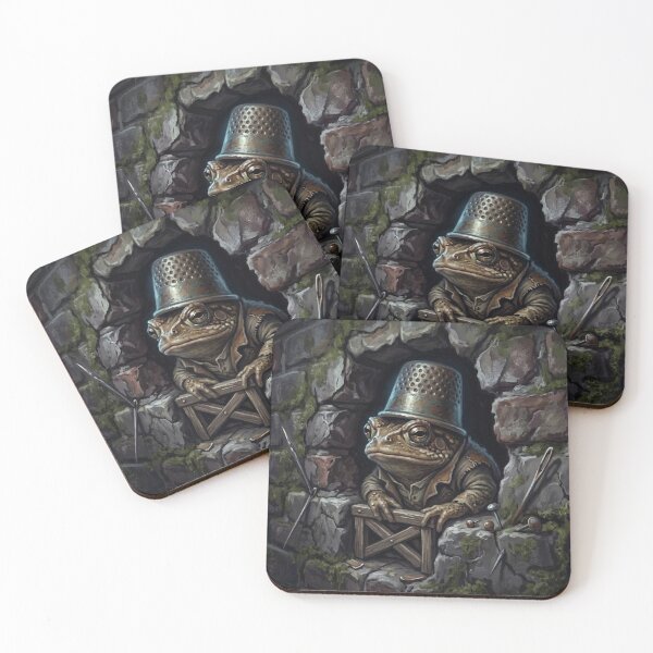Item preview, Gritty Toad Watchman in Brick Wall Crevice Illustration - Urban Alleyway Aesthetic designed and sold by Englandbear.