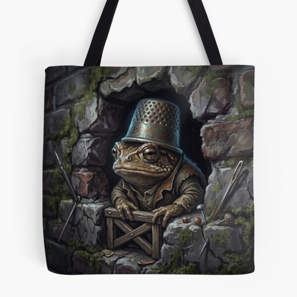 Item preview, Gritty Toad Watchman in Brick Wall Crevice Illustration - Urban Alleyway Aesthetic designed and sold by Englandbear.