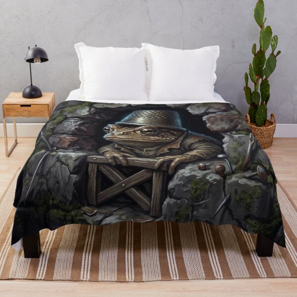 Item preview, Gritty Toad Watchman in Brick Wall Crevice Illustration - Urban Alleyway Aesthetic designed and sold by Englandbear.