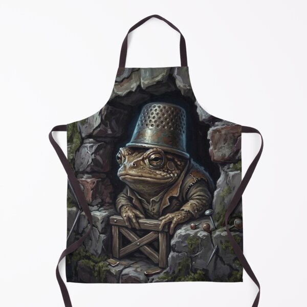 Item preview, Gritty Toad Watchman in Brick Wall Crevice Illustration - Urban Alleyway Aesthetic designed and sold by Englandbear.