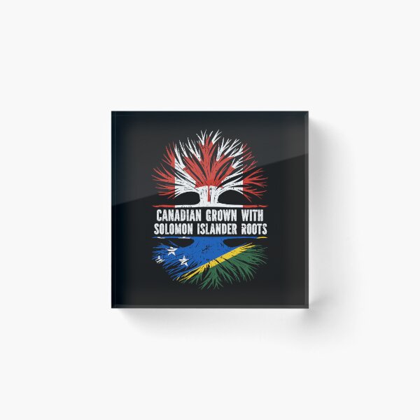 Item preview, Canadian Grown with Solomon Islander Roots Canada Flag designed and sold by CosmoKitsch.