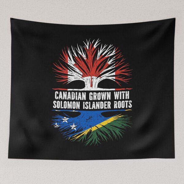 Item preview, Canadian Grown with Solomon Islander Roots Canada Flag designed and sold by CosmoKitsch.
