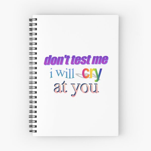 Item preview, don't test me i will cry at you toaster Wordart designed and sold by WorddArtt.
