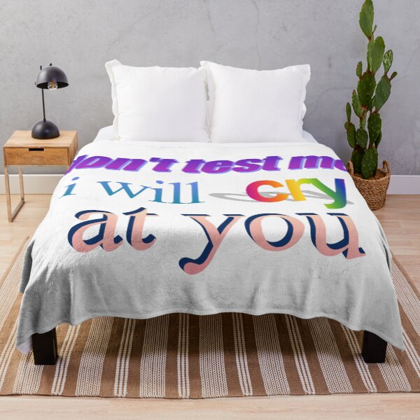 Item preview, don't test me i will cry at you toaster Wordart designed and sold by WorddArtt.