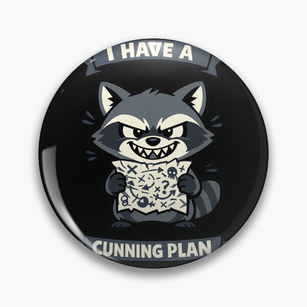 Item preview, I Have A Cunning Plan Funny Raccoon Mischief Design designed and sold by TeeTimeTreasure.