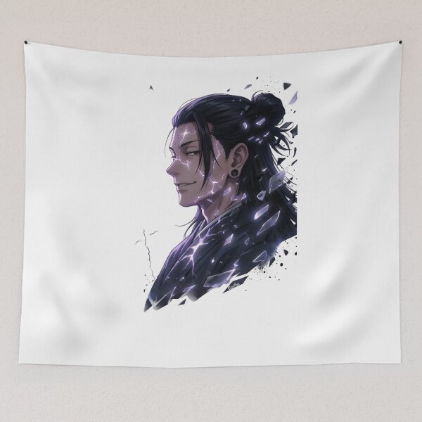 Item preview, Dark Anime Sorcerer – Purple Energy Aura Aesthetic Warrior Portrait designed and sold by Dyan4.