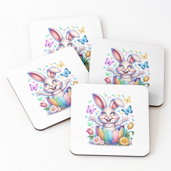 Item preview, Pastel Easter Bunny Pop-Up – Happy to Join Life & Freedom designed and sold by YounexxART.
