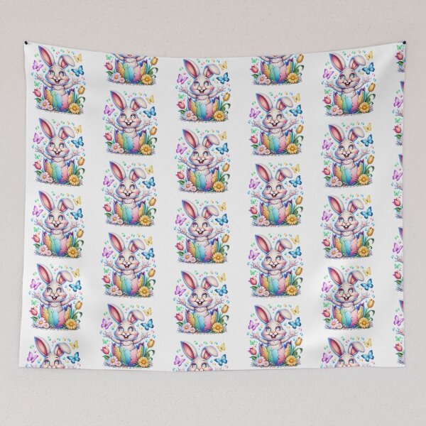 Item preview, Pastel Easter Bunny Pop-Up – Happy to Join Life & Freedom designed and sold by YounexxART.