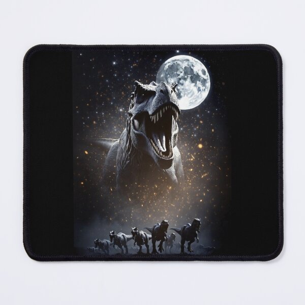 Item preview, Roaring Tyrannosaurus Rex Moonlit Starry Night Dinosaur Scene designed and sold by Syrupulse.