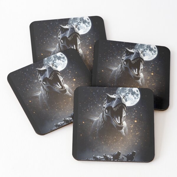Item preview, Roaring Tyrannosaurus Rex Moonlit Starry Night Dinosaur Scene designed and sold by Syrupulse.