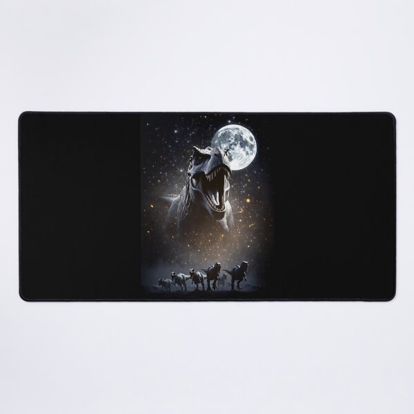 Item preview, Roaring Tyrannosaurus Rex Moonlit Starry Night Dinosaur Scene designed and sold by Syrupulse.