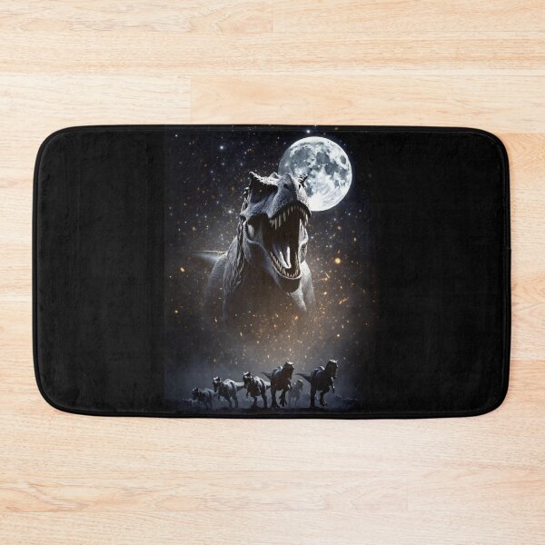Item preview, Roaring Tyrannosaurus Rex Moonlit Starry Night Dinosaur Scene designed and sold by Syrupulse.
