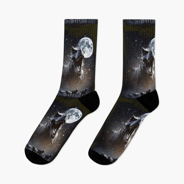 Item preview, Roaring Tyrannosaurus Rex Moonlit Starry Night Dinosaur Scene designed and sold by Syrupulse.
