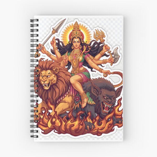 Item preview, Goddess Chandraghanta Sticker designed and sold by Teewave-Ashish.