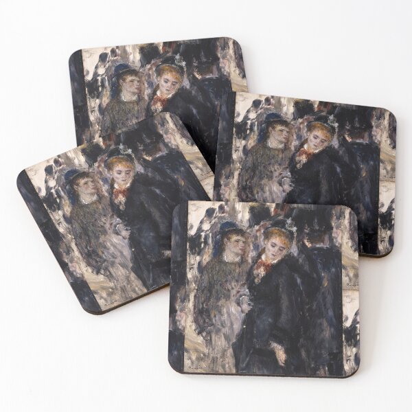 Item preview, Young Girls by Pierre-Auguste Renoir: Impressionist Parisian social scene poster designed and sold by artofuniverse.