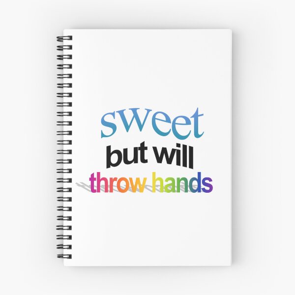 Item preview, sweet but will throw hands Wordart designed and sold by WorddArtt.
