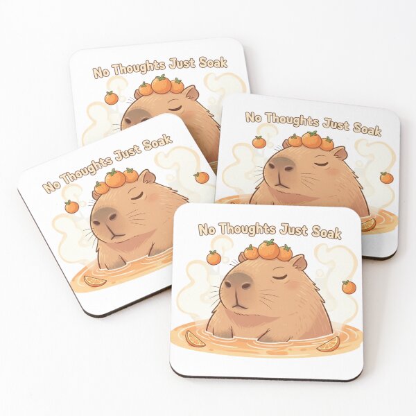 Item preview, Funny Capybara with Oranges Kawaii Animal Art designed and sold by Aura Design Studios.