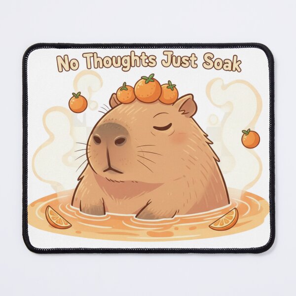 Item preview, Funny Capybara with Oranges Kawaii Animal Art designed and sold by Aura Design Studios.