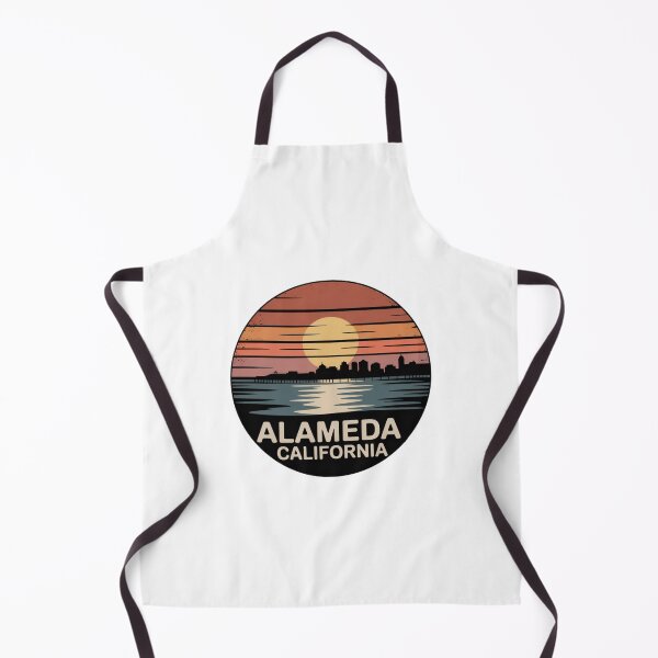 Item preview, Alameda California: Retro Sunset Skyline Design designed and sold by CircinusStore.