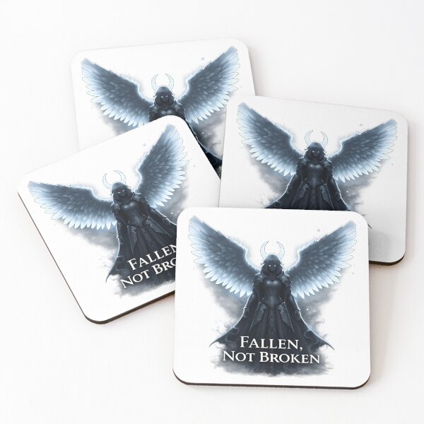 Item preview, Dark Angel Fallen Not Broken Shirt | Gothic Wings Fantasy Aesthetic Tee designed and sold by Rivistudio.