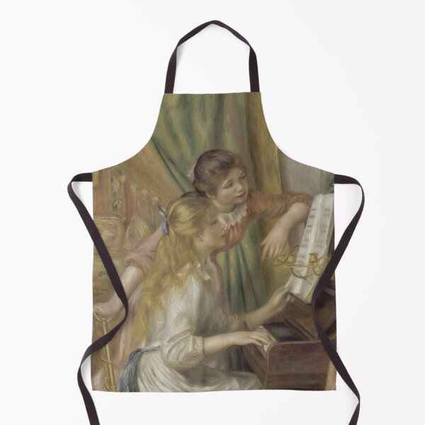 Item preview, Young Girls at the Piano by Pierre-Auguste Renoir: Impressionist Fine Art Print designed and sold by artofuniverse.