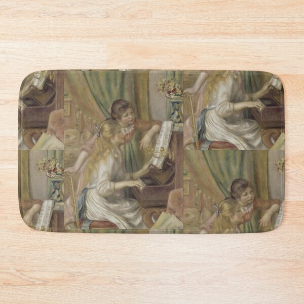 Item preview, Young Girls at the Piano by Pierre-Auguste Renoir: Impressionist Fine Art Print designed and sold by artofuniverse.