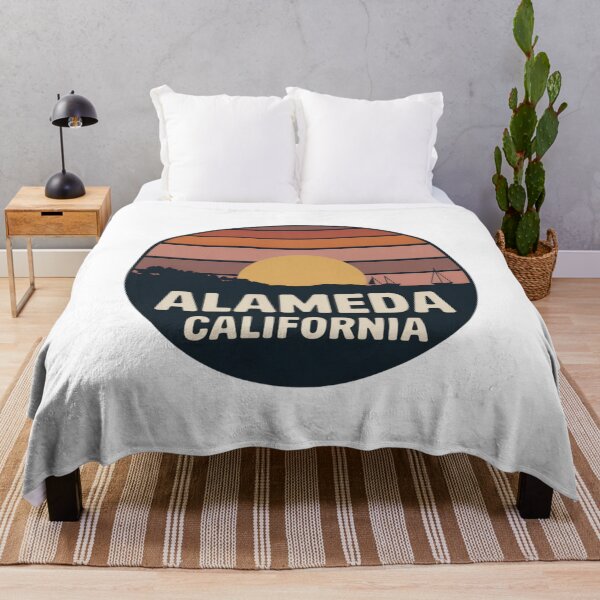 Item preview, Alameda California: Retro Sunset Sailboat Design designed and sold by CircinusStore.