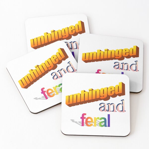 Item preview, unhinged and feral Wordart designed and sold by WorddArtt.