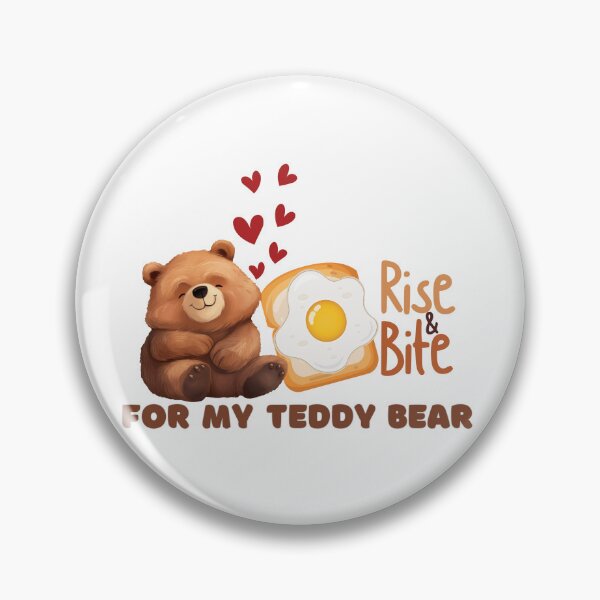 Item preview, Cute Teddy Bear Breakfast Pun designed and sold by Vibe Candy studio..