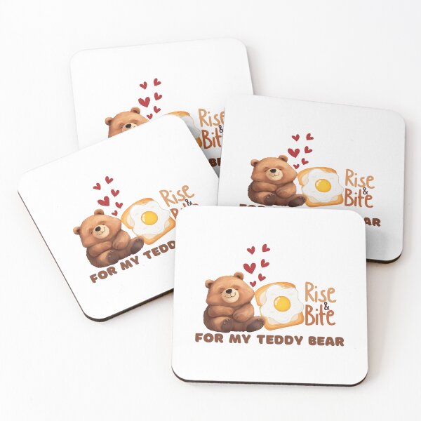 Item preview, Cute Teddy Bear Breakfast Pun designed and sold by Vibe Candy studio..
