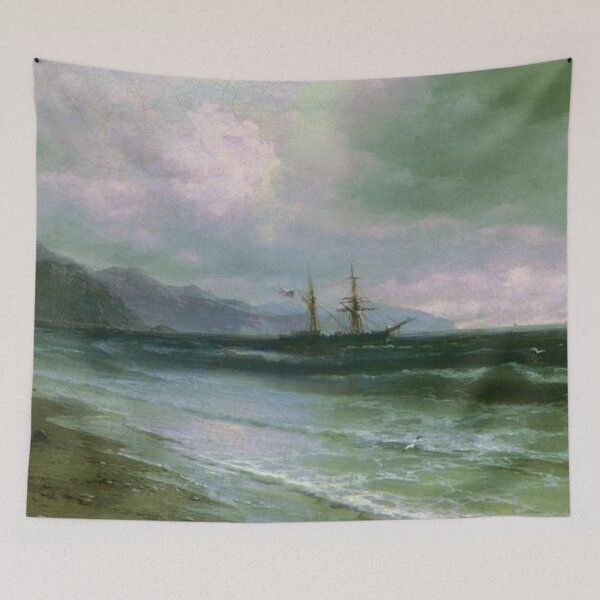 Item preview, Landscape with a schooner designed and sold by SharonTheFirst.