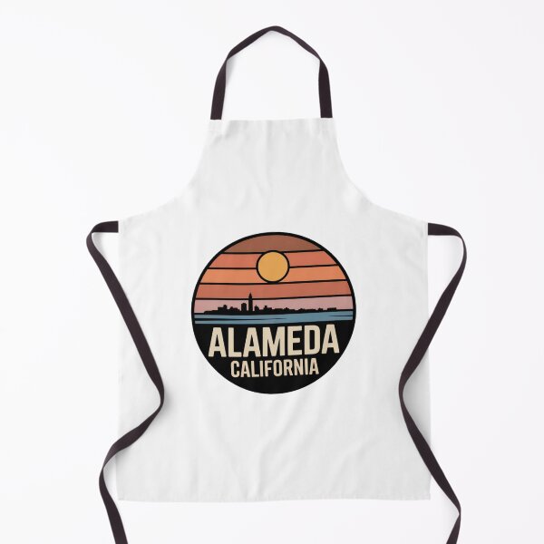 Item preview, Alameda California: Retro Sunset City Skyline designed and sold by CircinusStore.